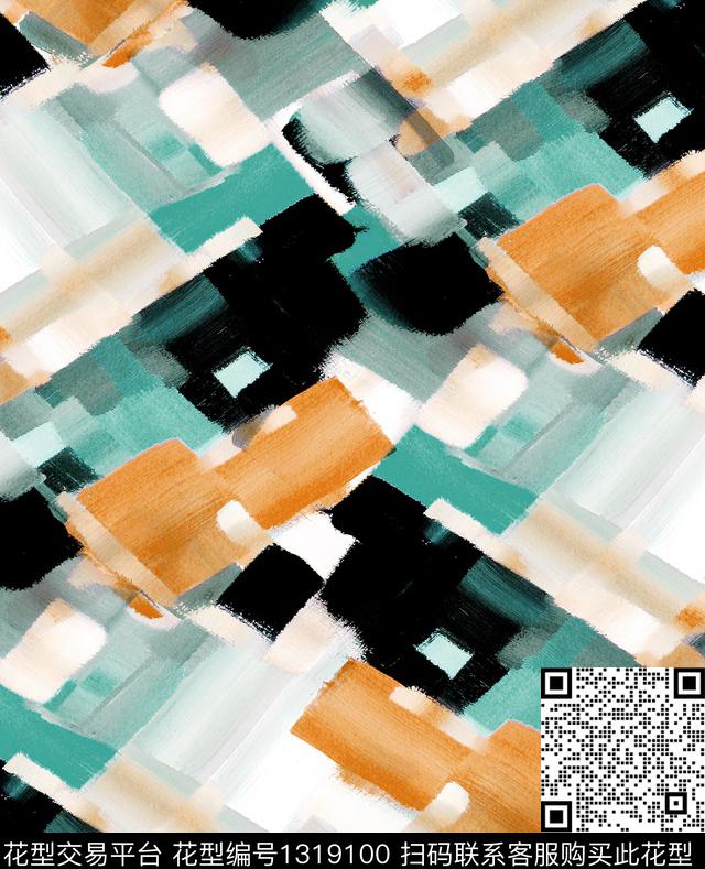 大牌风手绘rose数码印花华亿平台下载（图片编号: 1319100） - 瓦栏（Walan）