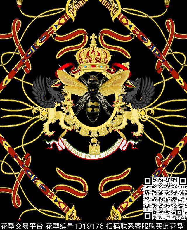 几何定位动物花卉大牌风数码印花华亿平台下载（图片编号: 1319176） - 瓦栏（Walan）