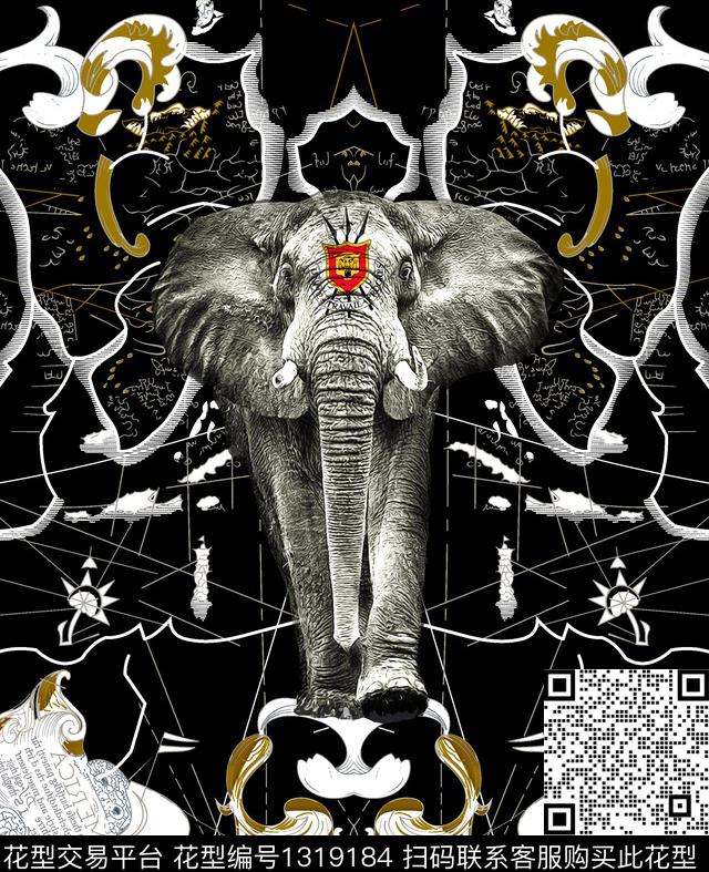 几何定位动物花卉大牌风数码印花华亿平台下载（图片编号: 1319184） - 瓦栏（Walan）