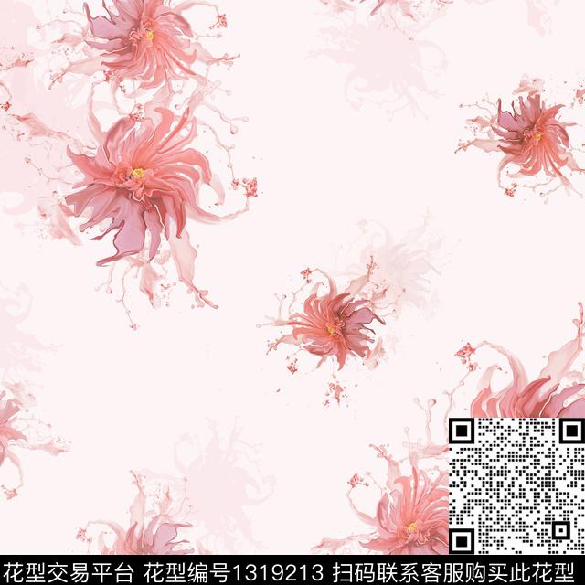 满版散花大牌风中国风数码印花华亿平台下载（图片编号: 1319213） - 瓦栏（Walan）