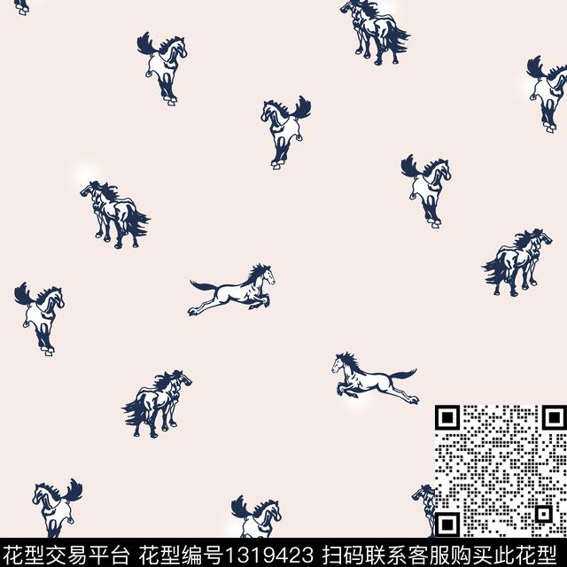 大牌风素雅骏马数码印花华亿平台下载（图片编号: 1319423） - 瓦栏（Walan）
