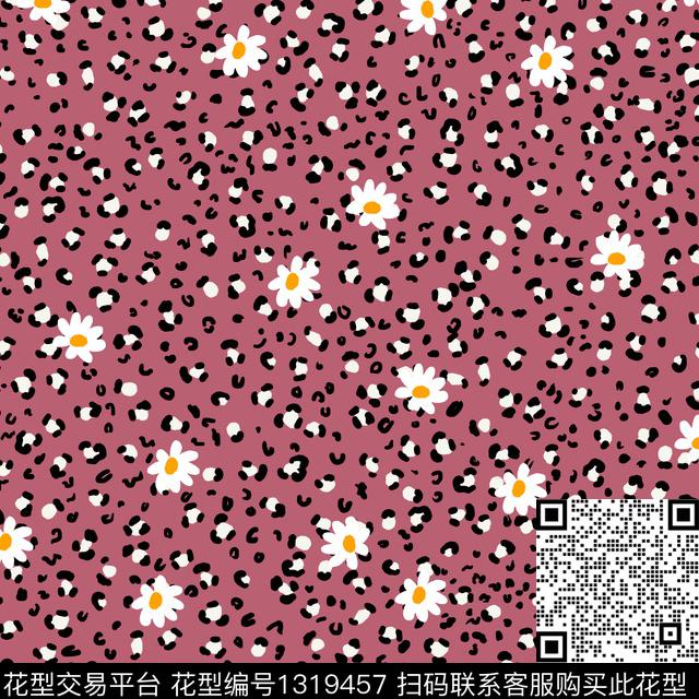 肌理花卉数码印花华亿平台下载（图片编号: 1319457） - 瓦栏（Walan）