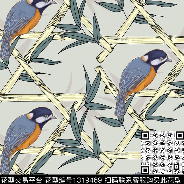 床品男装花卉数码印花华亿平台下载（图片编号: 1319469） - 瓦栏（Walan）