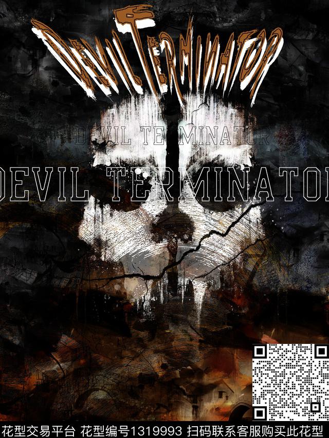 定位花字母男装数码印花华亿平台下载（图片编号: 1319993） - 瓦栏（Walan）