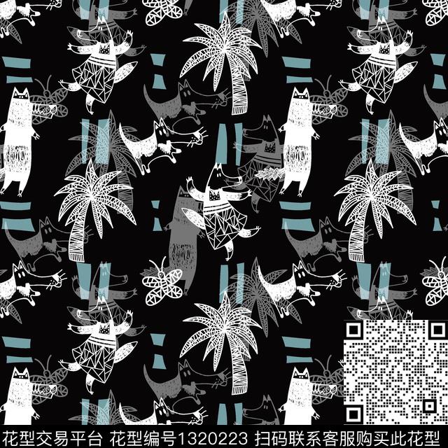童装几何花卉动物数码印花华亿平台下载（图片编号: 1320223） - 瓦栏（Walan）