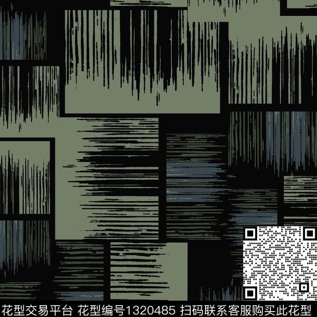 几何手绘线条笔触条纹混搭数码印花华亿平台下载（图片编号: 1320485） - 瓦栏（Walan）