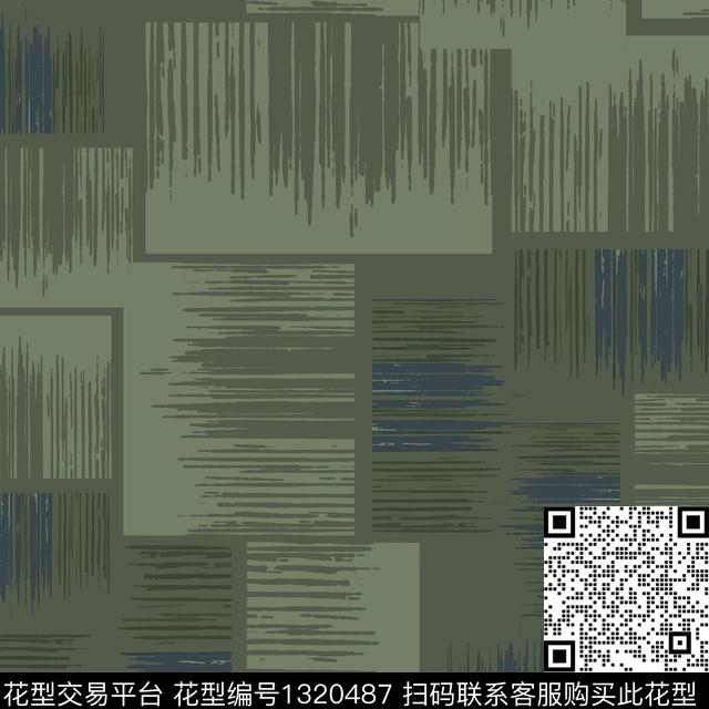 几何手绘线条笔触条纹混搭数码印花华亿平台下载（图片编号: 1320487） - 瓦栏（Walan）