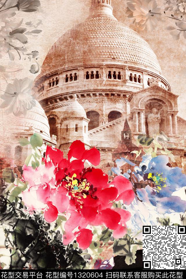 定位花潮牌大牌风数码印花华亿平台下载（图片编号: 1320604） - 瓦栏（Walan）