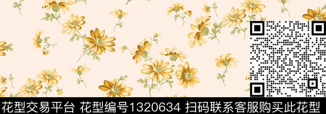 大牌风小雏菊小碎花传统印花华亿平台下载（图片编号: 1320634） - 瓦栏（Walan）
