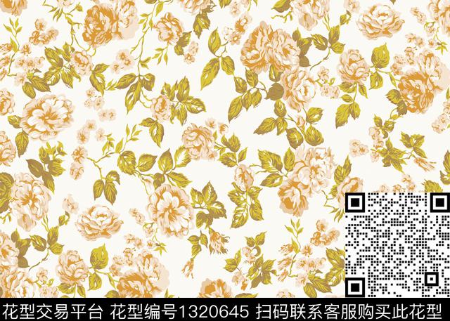 潮牌大牌风抽象传统印花华亿平台下载（图片编号: 1320645） - 瓦栏（Walan）