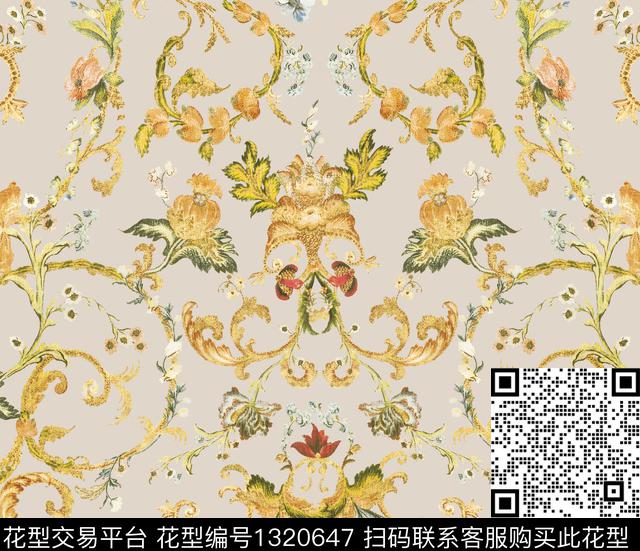 扎染华亿平台潮牌大牌风数码印花华亿平台下载（图片编号: 1320647） - 瓦栏（Walan）