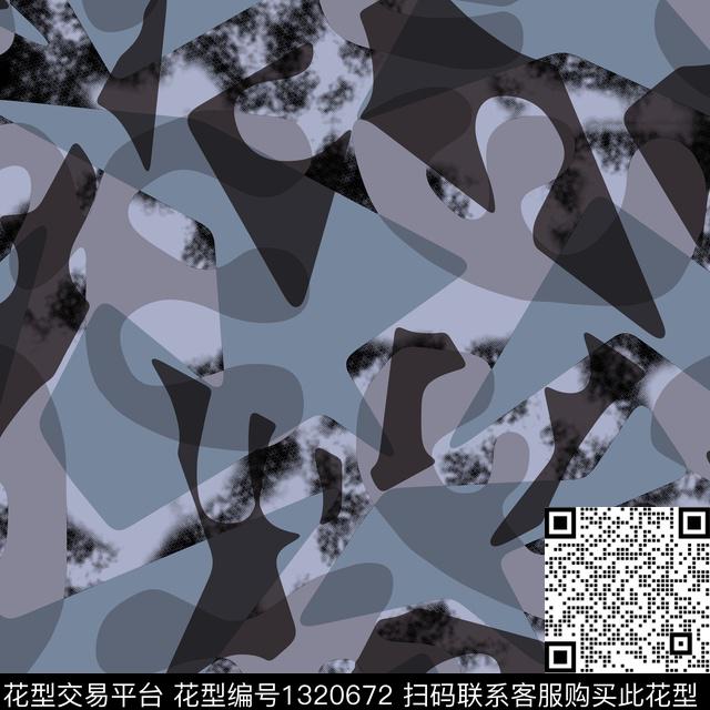 纸印花几何迷彩传统印花华亿平台下载（图片编号: 1320672） - 瓦栏（Walan）