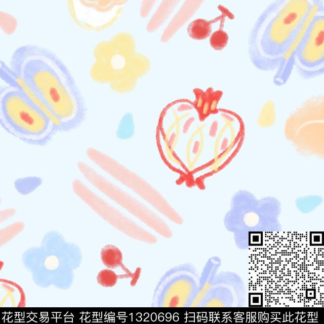 童装涂鸦可爱传统印花华亿平台下载（图片编号: 1320696） - 瓦栏（Walan）