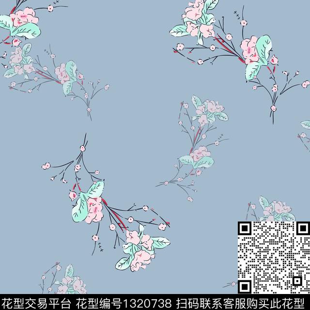 大牌风中国风素雅数码印花华亿平台下载（图片编号: 1320738） - 瓦栏（Walan）