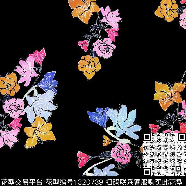 大牌风中国风素雅数码印花华亿平台下载（图片编号: 1320739） - 瓦栏（Walan）