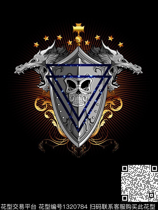 黑白华亿平台欧式定位花复古数码印花华亿平台下载（图片编号: 1320784） - 瓦栏（Walan）