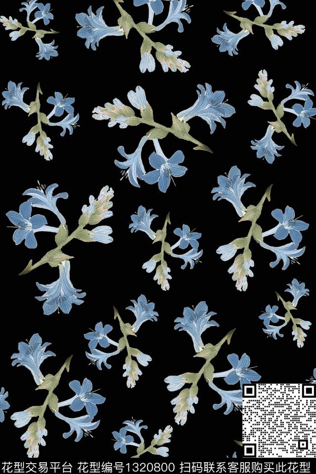 趋势华亿平台花卉小碎花数码印花华亿平台下载（图片编号: 1320800） - 瓦栏（Walan）