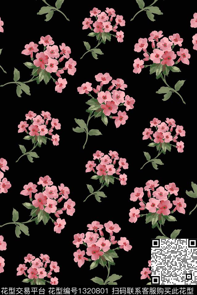 田园趋势华亿平台花卉数码印花华亿平台下载（图片编号: 1320801） - 瓦栏（Walan）