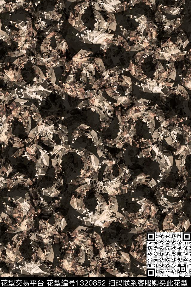 纹理抽象男装家居服传统印花华亿平台下载（图片编号: 1320852） - 瓦栏（Walan）