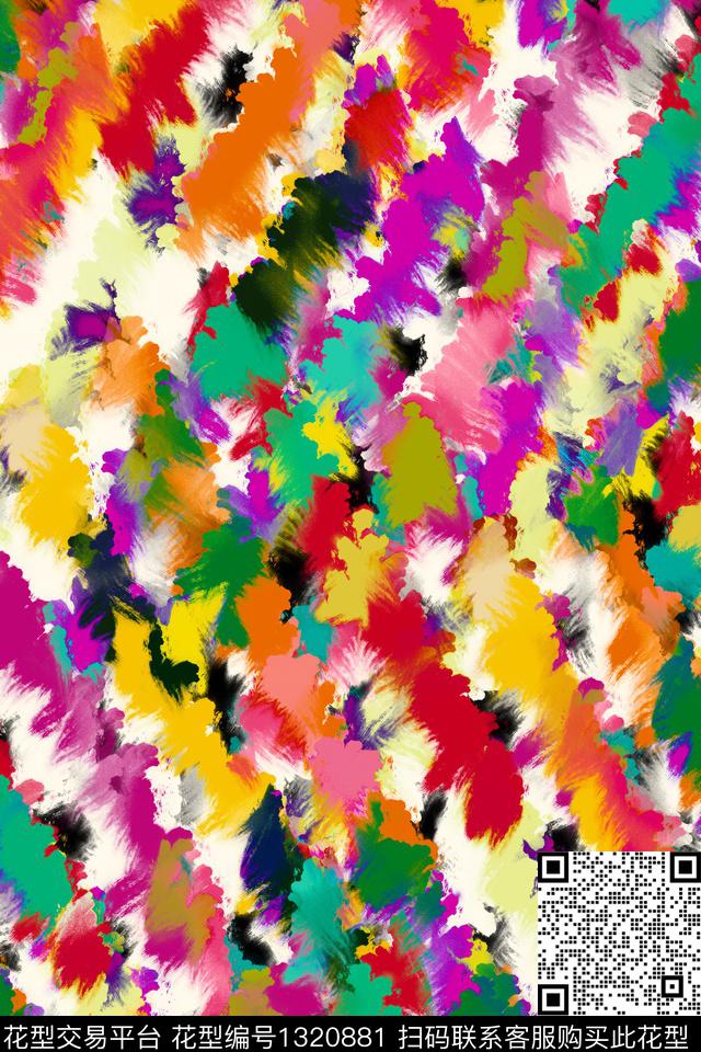 时尚纹理抽象男装数码印花华亿平台下载（图片编号: 1320881） - 瓦栏（Walan）