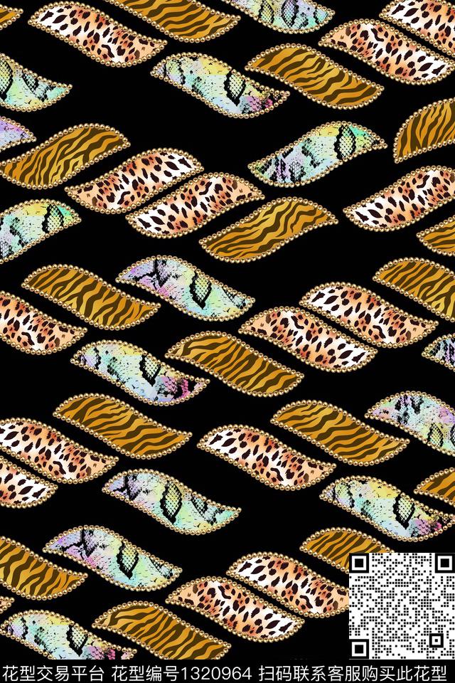 蛇纹斑马纹豹纹数码印花华亿平台下载（图片编号: 1320964） - 瓦栏（Walan）
