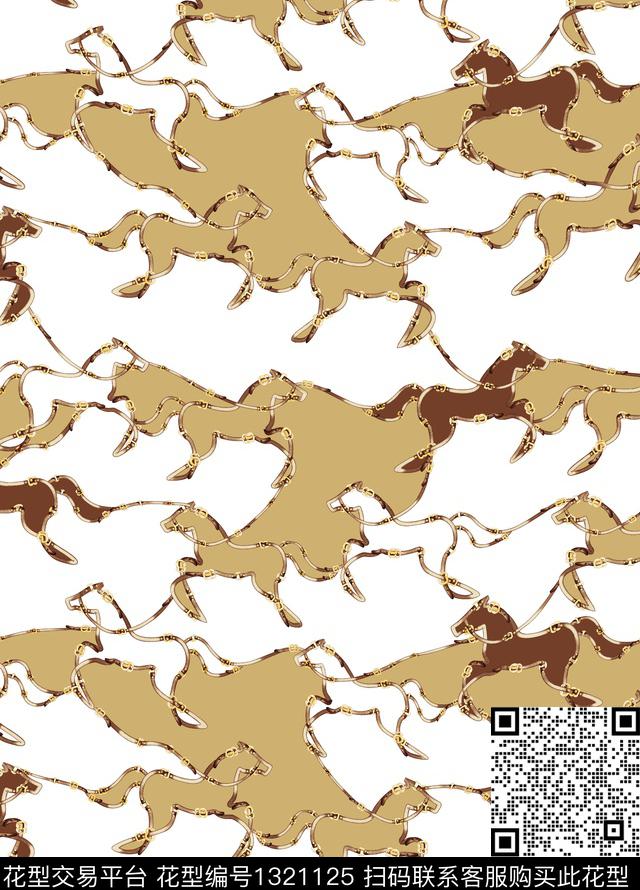 字母几何小碎花数码印花华亿平台下载（图片编号: 1321125） - 瓦栏（Walan）