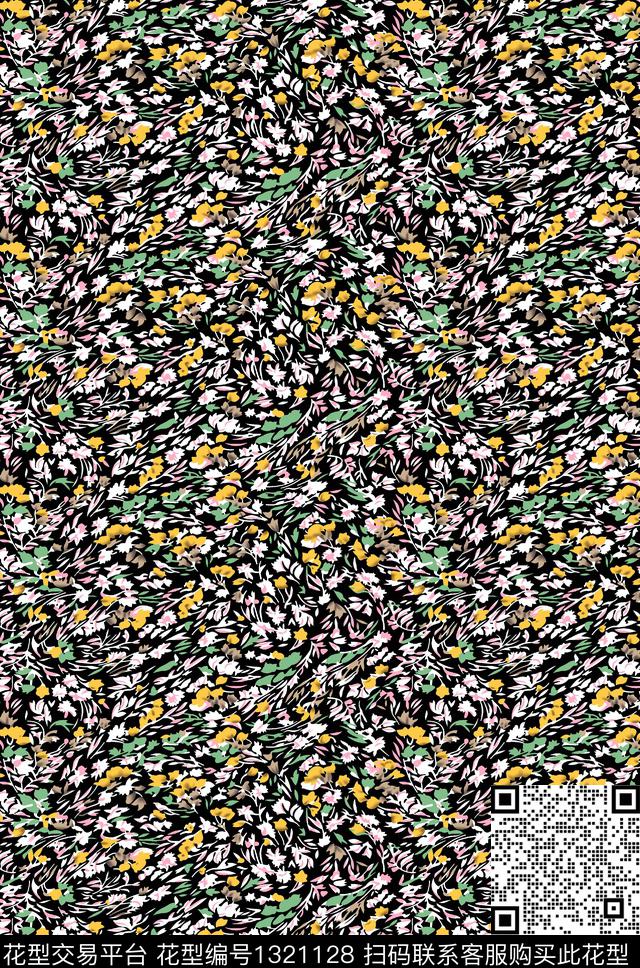 小碎花数码印花华亿平台下载（图片编号: 1321128） - 瓦栏（Walan）