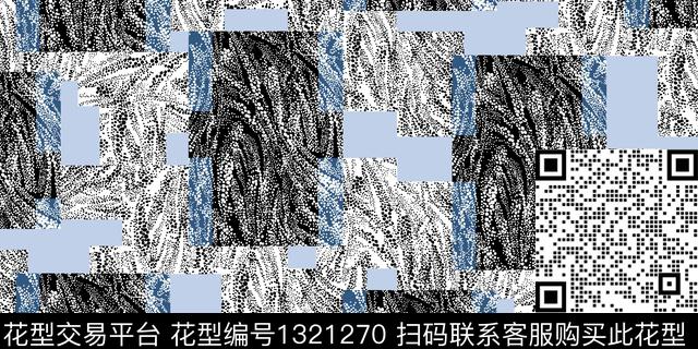 格子几何大牌风数码印花华亿平台下载（图片编号: 1321270） - 瓦栏（Walan）