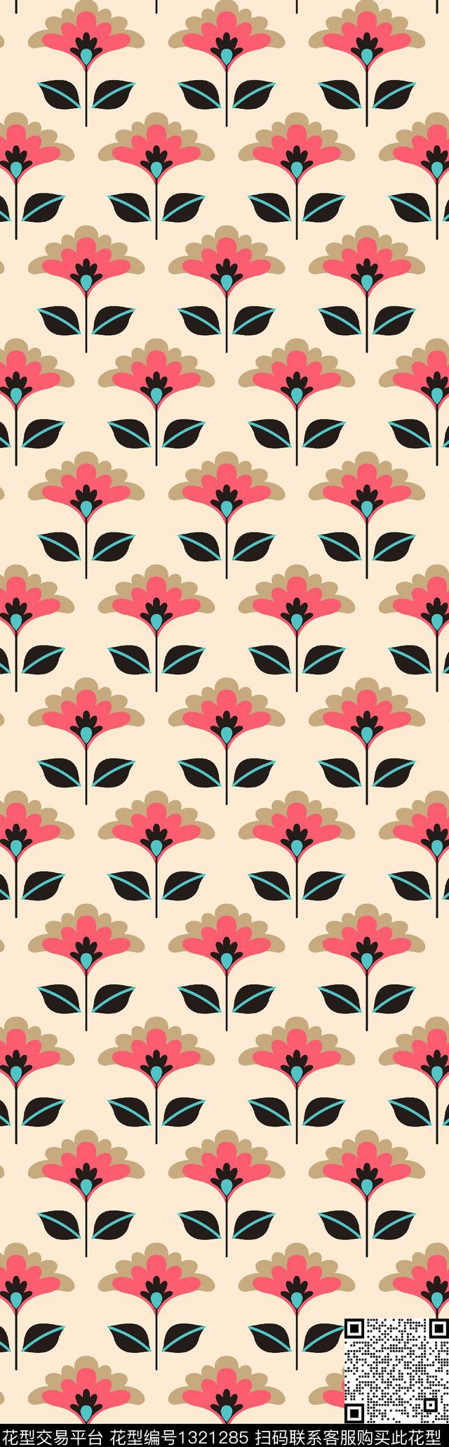 几何大牌风数码印花华亿平台下载（图片编号: 1321285） - 瓦栏（Walan）