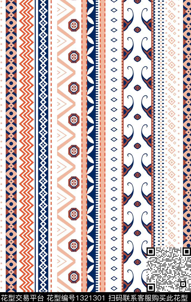 格子几何大牌风数码印花华亿平台下载（图片编号: 1321301） - 瓦栏（Walan）