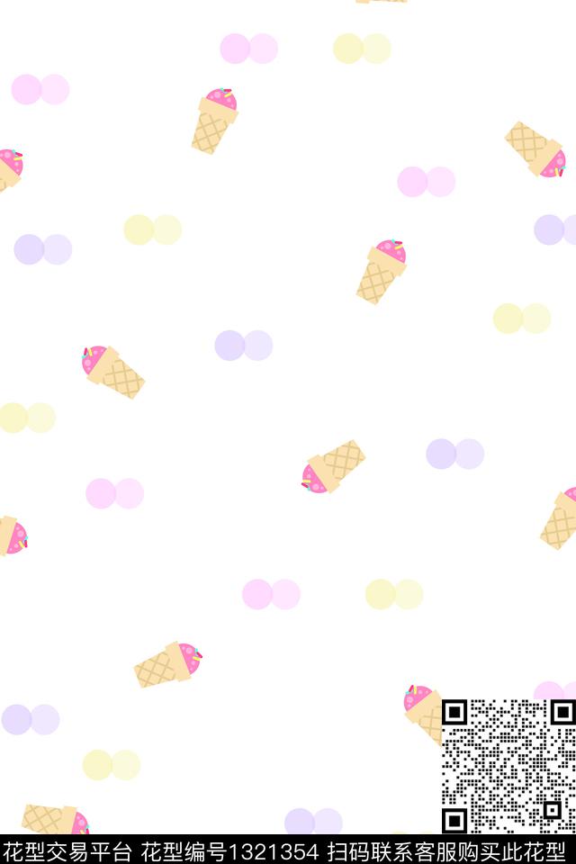 卡通趣味波点传统印花华亿平台下载（图片编号: 1321354） - 瓦栏（Walan）