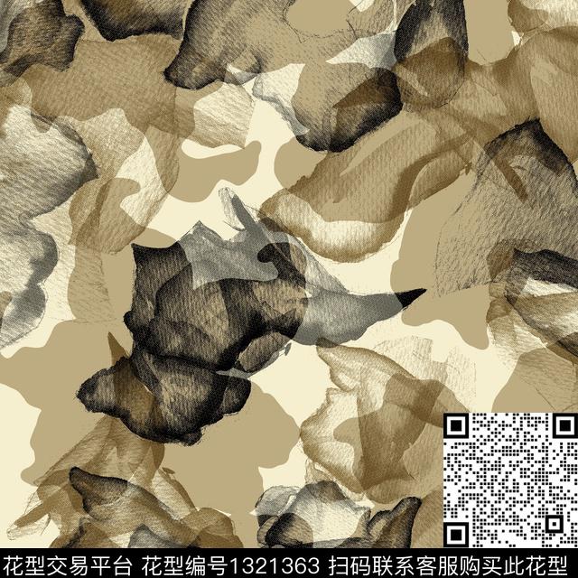 纸印花几何抽象男装传统印花华亿平台下载（图片编号: 1321363） - 瓦栏（Walan）