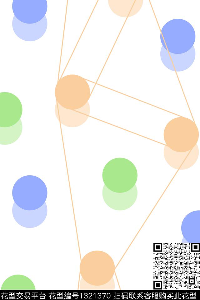 简约几何趣味传统印花华亿平台下载（图片编号: 1321370） - 瓦栏（Walan）