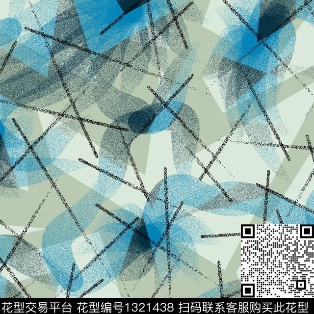 纸印花几何抽象男装传统印花华亿平台下载（图片编号: 1321438） - 瓦栏（Walan）