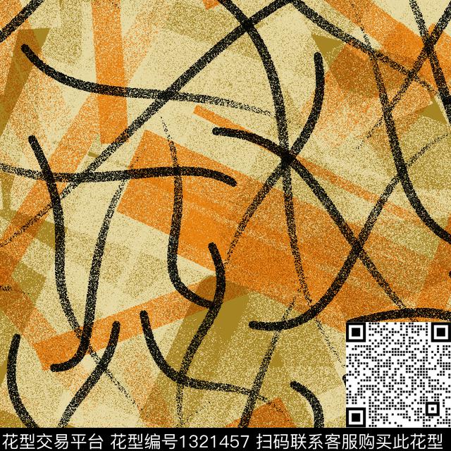 纸印花几何抽象男装传统印花华亿平台下载（图片编号: 1321457） - 瓦栏（Walan）