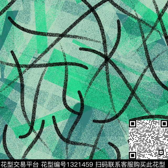 纸印花几何抽象男装传统印花华亿平台下载（图片编号: 1321459） - 瓦栏（Walan）