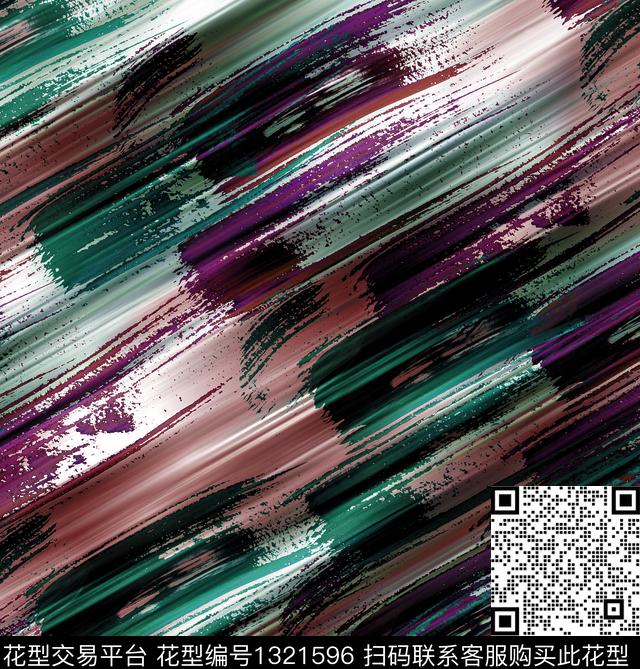 肌理笔触男装数码印花华亿平台下载（图片编号: 1321596） - 瓦栏（Walan）