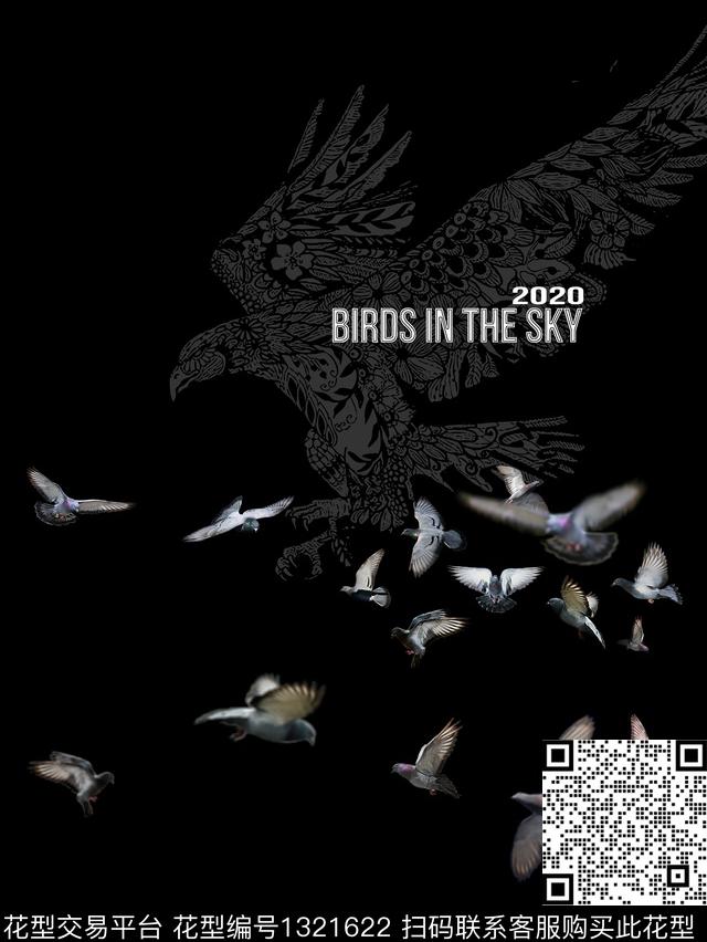 男装定位花字母潮牌数码印花华亿平台下载（图片编号: 1321622） - 瓦栏（Walan）