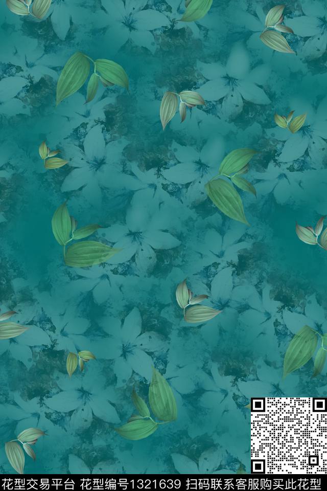 彩底花卉趋势华亿平台数码华亿平台数码印花华亿平台下载（图片编号: 1321639） - 瓦栏（Walan）