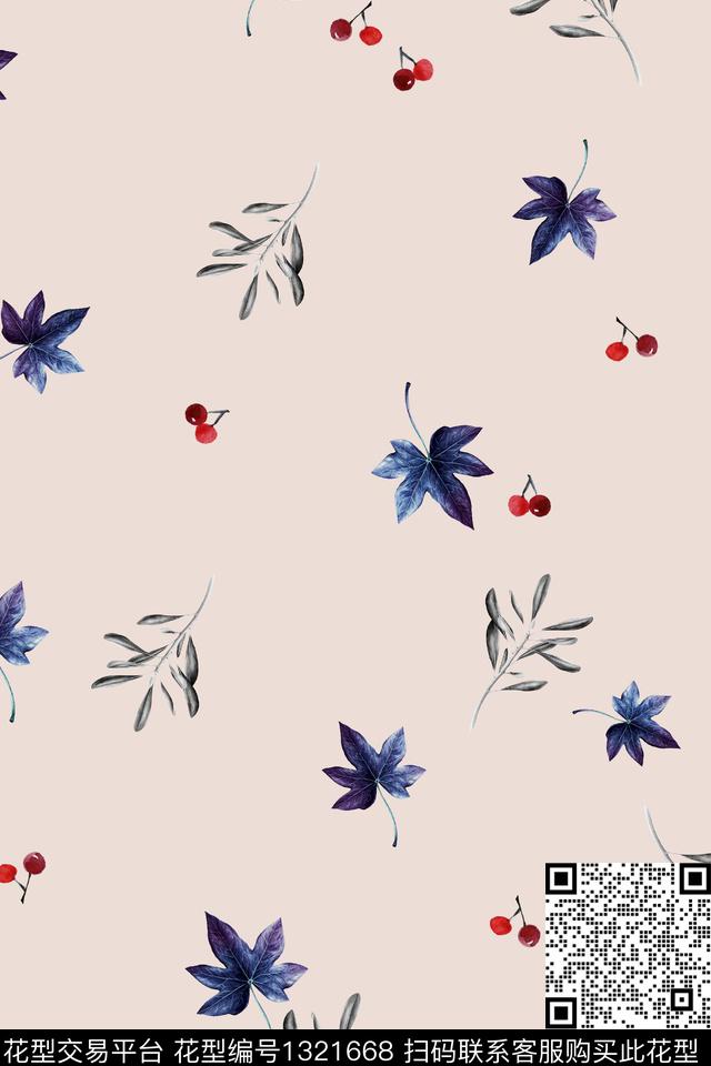 彩底花卉数码华亿平台小碎花数码印花华亿平台下载（图片编号: 1321668） - 瓦栏（Walan）