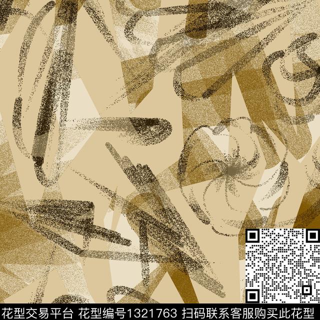 纸印花几何抽象男装传统印花华亿平台下载（图片编号: 1321763） - 瓦栏（Walan）