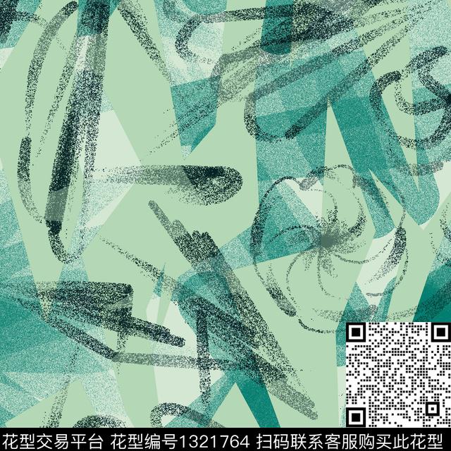 纸印花几何抽象男装传统印花华亿平台下载（图片编号: 1321764） - 瓦栏（Walan）