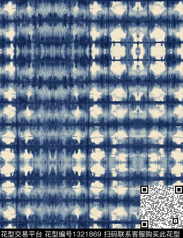 女装定位花扎染华亿平台床品数码印花华亿平台下载（图片编号: 1321869） - 瓦栏（Walan）