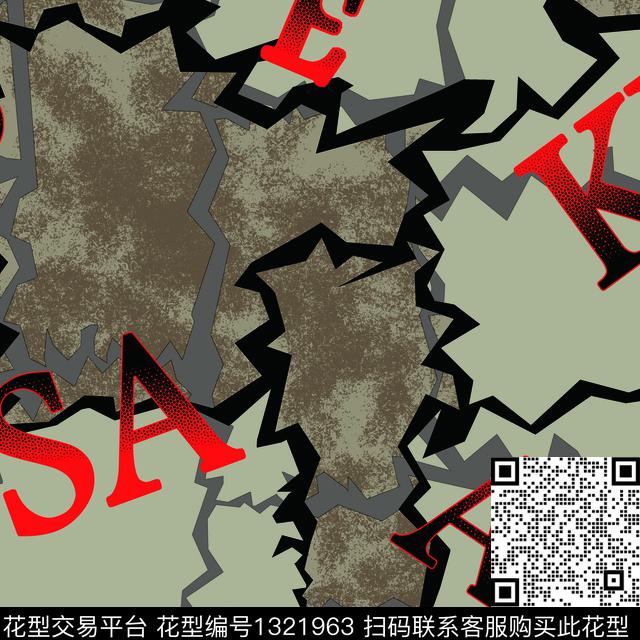 纸印花几何抽象男装传统印花华亿平台下载（图片编号: 1321963） - 瓦栏（Walan）