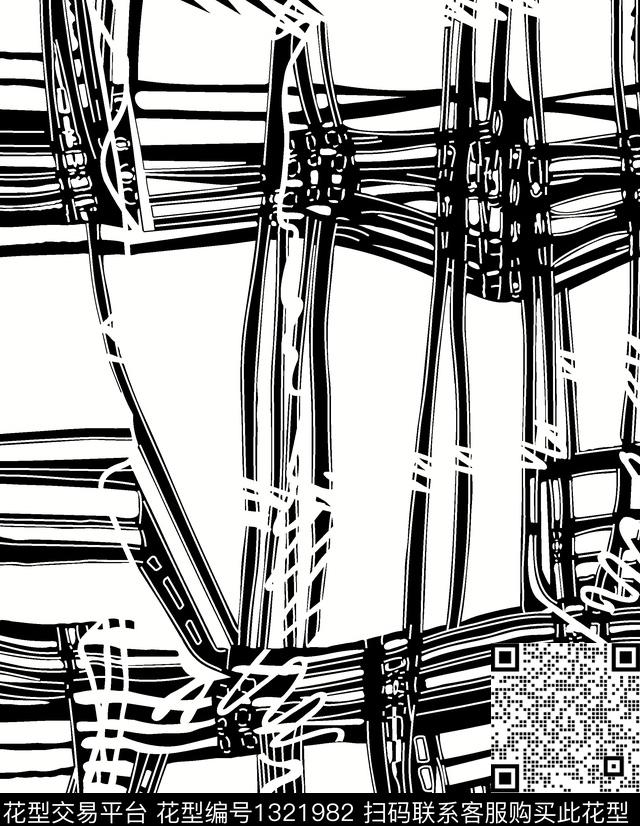 几何大牌风抽象传统印花华亿平台下载（图片编号: 1321982） - 瓦栏（Walan）