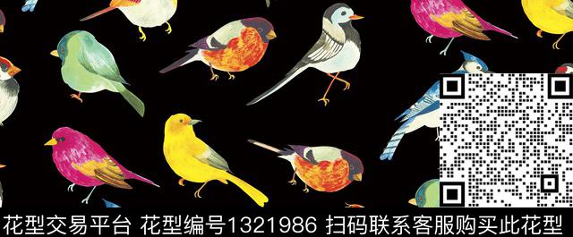 鸟潮牌大牌风数码印花华亿平台下载（图片编号: 1321986） - 瓦栏（Walan）