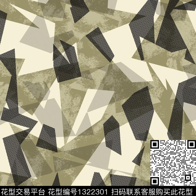 纸印花几何抽象男装传统印花华亿平台下载（图片编号: 1322301） - 瓦栏（Walan）