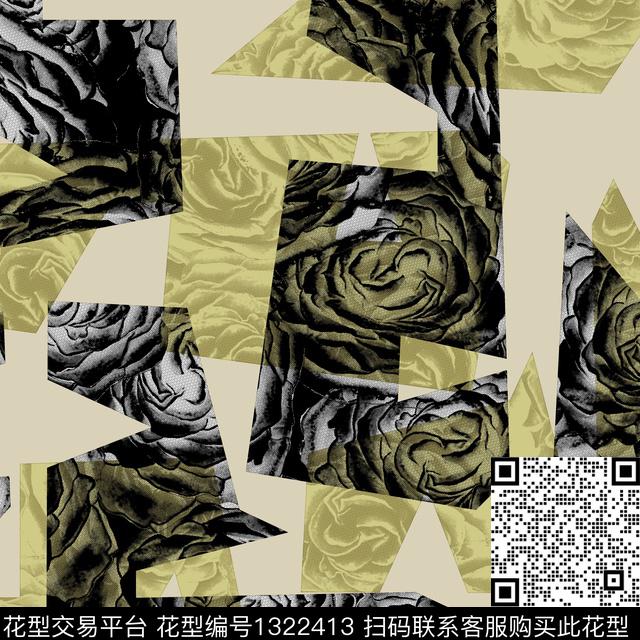 纸印花几何男装传统印花华亿平台下载（图片编号: 1322413） - 瓦栏（Walan）