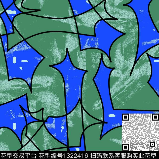 纸印花几何男装传统印花华亿平台下载（图片编号: 1322416） - 瓦栏（Walan）