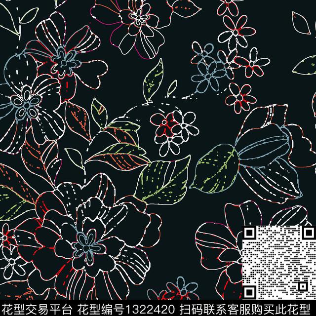 几何男装迷彩传统印花华亿平台下载（图片编号: 1322420） - 瓦栏（Walan）